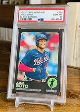 Juan Soto Black Border /50 PSA 10 POP 1 2022 Topps Heritage #154 Gem Mint! 💎