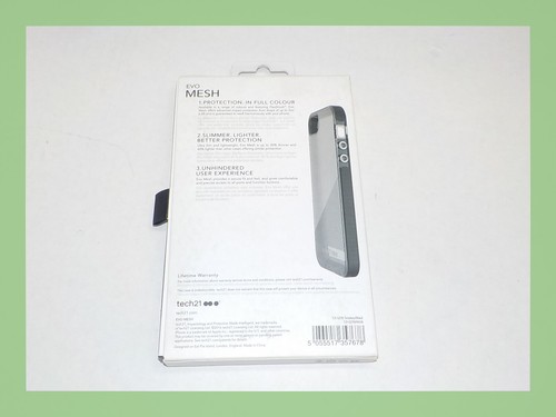 Tech21 Evo Mesh FlexShock Case/Cover For Apple iPhone 5/5s/SE in BLACK T21-5276 - Picture 3 of 3