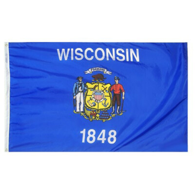 Wisconsin Annin Flagmakers State Nylon Flag Indoor Outdoor All Sizes
