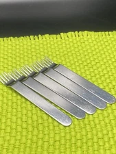 5 Sergio Asti ICM Lauffer Italy Boca Pattern Stainless Flatware Salad Fork 6"