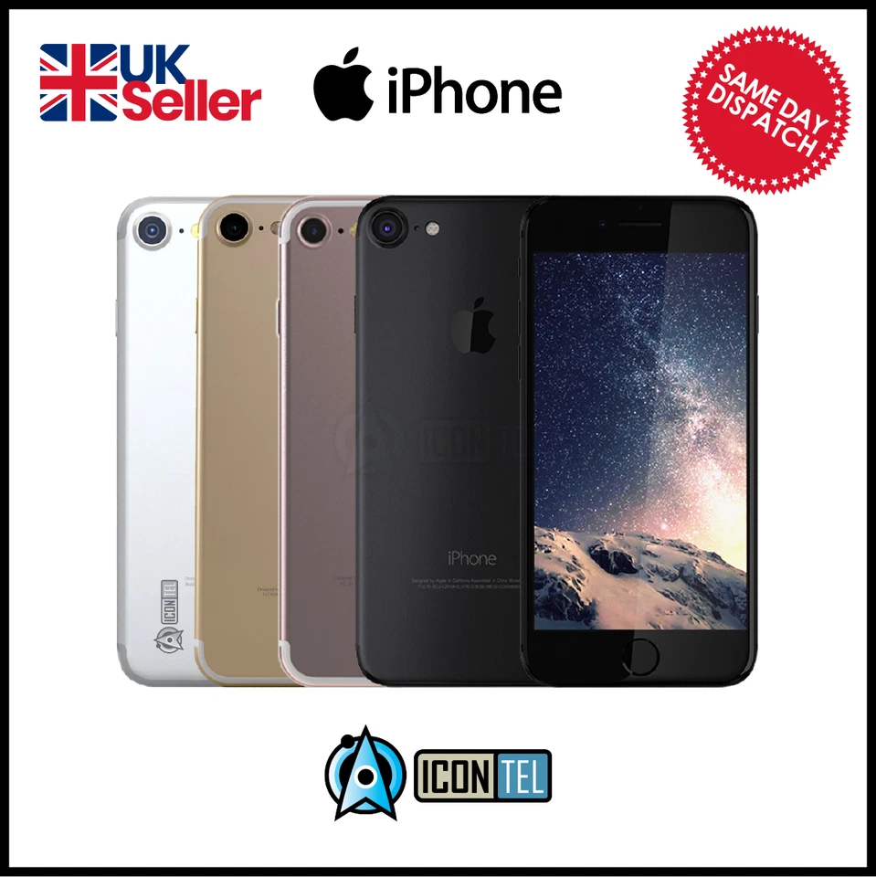 Apple iPhone 7 32GB/128GB Black Silver -Grade A+Pristine Condition 1 YR Warranty - Image 3 of 4