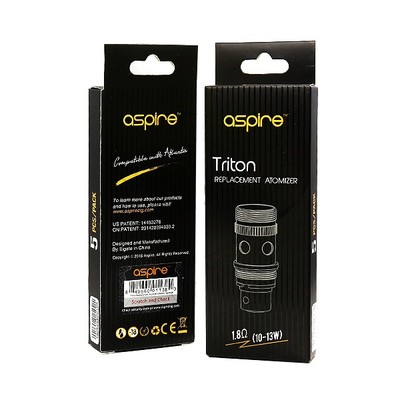 Aspire Triton 1 & 2 5er Pack Coil 0,15 Ni200 - 1,8Ohm & Clapton e Zigarette