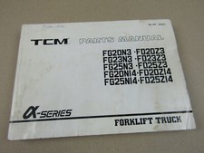 TCM FG FD 20 23 25 N3 Z3 N14 Z14 Stapler Parts List Ersatzteilliste 2/1991