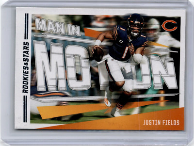 Justin Fields 2023 Panini Rookies & Stars Man In Motion #MM-20 Bears