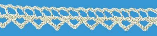 TRIMPLACE NATURAL 3/8 INCH TINY CROCHET LACE 36 Yards - Picture 1 of 1