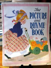 The Picture and Rhyme Book 1941 Saalfield Pub. Co. #2409 Fern Bisel Peat - Linen