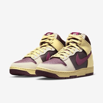 Wmns Nike Dunk High 1985  Alabaster/Earth Maroon'', Size 11 W, FD0794-700, NEW/DS