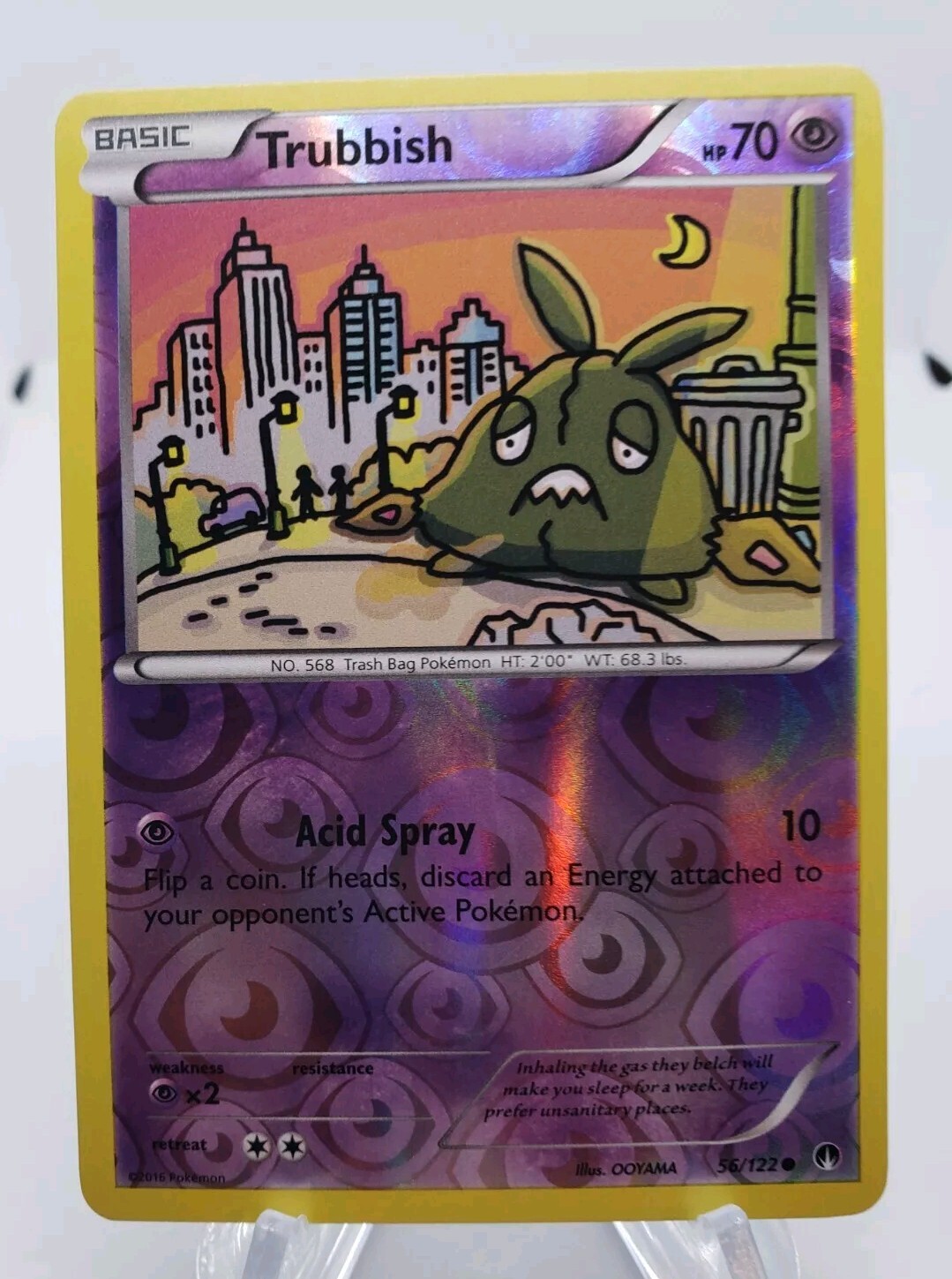 TRUBBISH  Pokémon  Reverse Holo 56/122 BREAKpoint NM