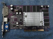 Vintage GeForce FX5200 AGP 128MB 64 BIT DDR DVI-VGA Tv-out Graphic Card
