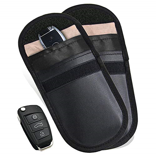 MONOJOY 2 Pack Faraday Pouch, Car Key Signal Blocker, Faraday Bag for