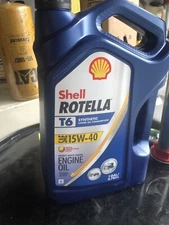 Shell Rotella T6 Full Synthetic Oil 15W-40, 1-Gallon FAST SHIPPING