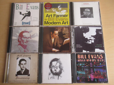 Bill Evans-9 CD´s-Art Farmer, Gitanes, Homecoming, Piano Player, Half Moon Bay..
