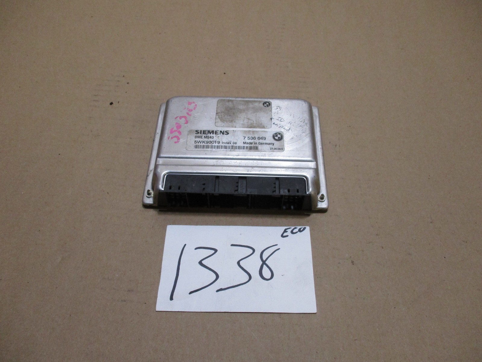 2004 BMW X5  3.0L #1338 Engine Computer ECM ECU 7 536 649