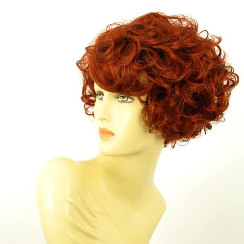 short wig for women curly intense coppery ref: MARIE-LOU 350 PERUK - Picture 2 of 8