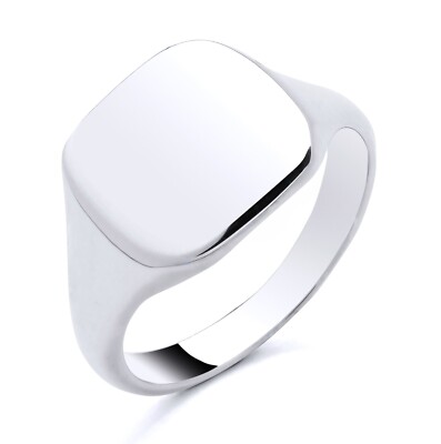 925 Sterling Silber schwerer Siegelring Gr. M N O P Q R S T U V - HERREN oder DAMEN