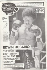 FLASH GORDON's TONIGHT's BOXING PROGRAM EDWIN ROSARIO ISSUE #461  2-10-83