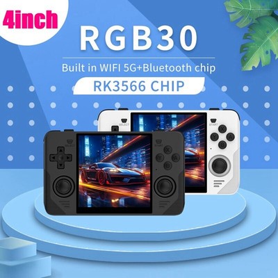 RGB30 Retro Game Console 4.0 Inch 720X720 Quad-Core CPU 5Ghz WiFi+Bluetooth2629