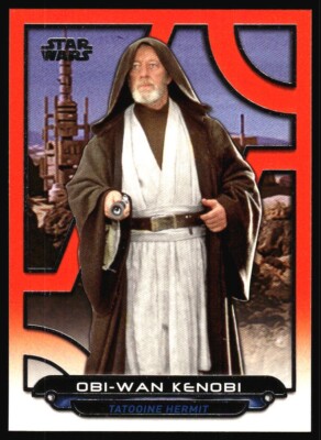 2017 Topps Star Wars Galatic Files SP Orange Obi-Wan Kenobi #ANH-13