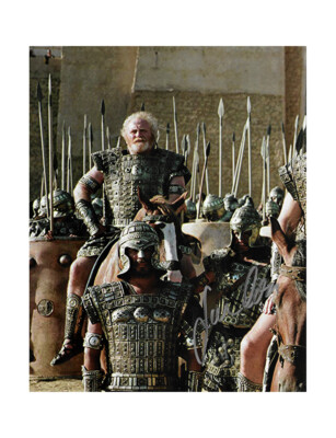 8x10'' Troja Druck signiert von James Cosmo 100 % authentisch + Echtheitszertifikat