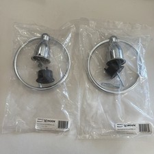 Moen YB8086CH Mason Chrome Ring Towel Holders NEW Set Of 2