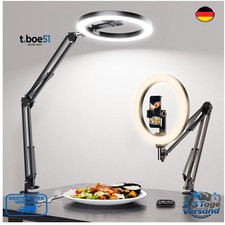 LUXSURE Ringlicht Stativ Handy Overhead K&uuml;che Foodvideo Aufnahme