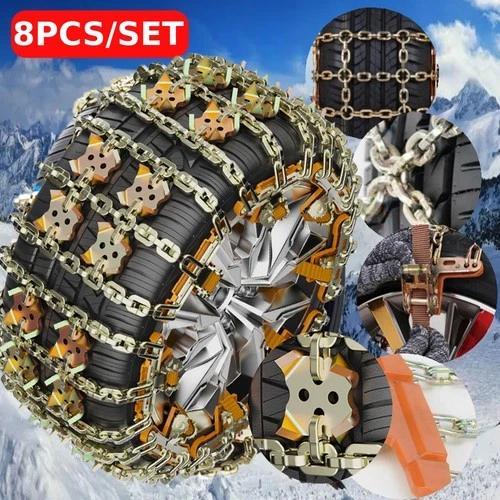 Steel Tire Snow Chains for Chevrolet Car SUV Pickup Wheel Heavy Duty Anti-Skid