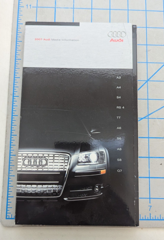 2007 Audi Media Information full line Press Kit TT Q7 A3 S4 S8