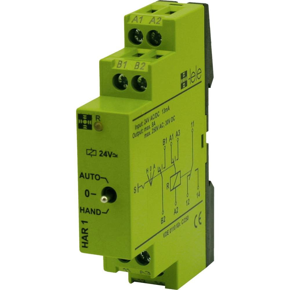 Relais Tele HAR1 24V AC DC anti micro-coupures industrielles