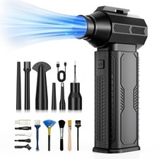 Compressed Air Duster, 130,000RPM Ultra-Powerful Cordless Electric Air Duster...