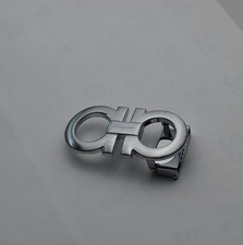 Salvatore Ferragamo Classic Alloy Belt Buckle Silver for34-35mm belt US shipping