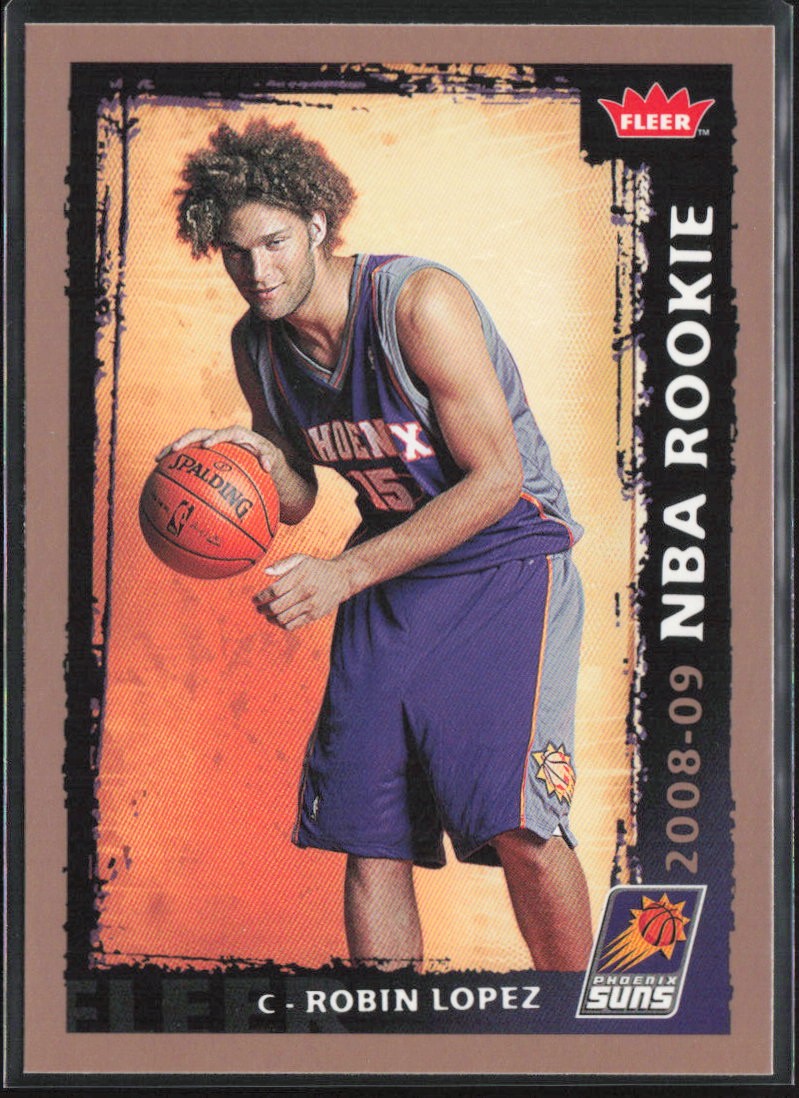 Robin Lopez 2008-09 Fleer #215 RC Phoenix Suns