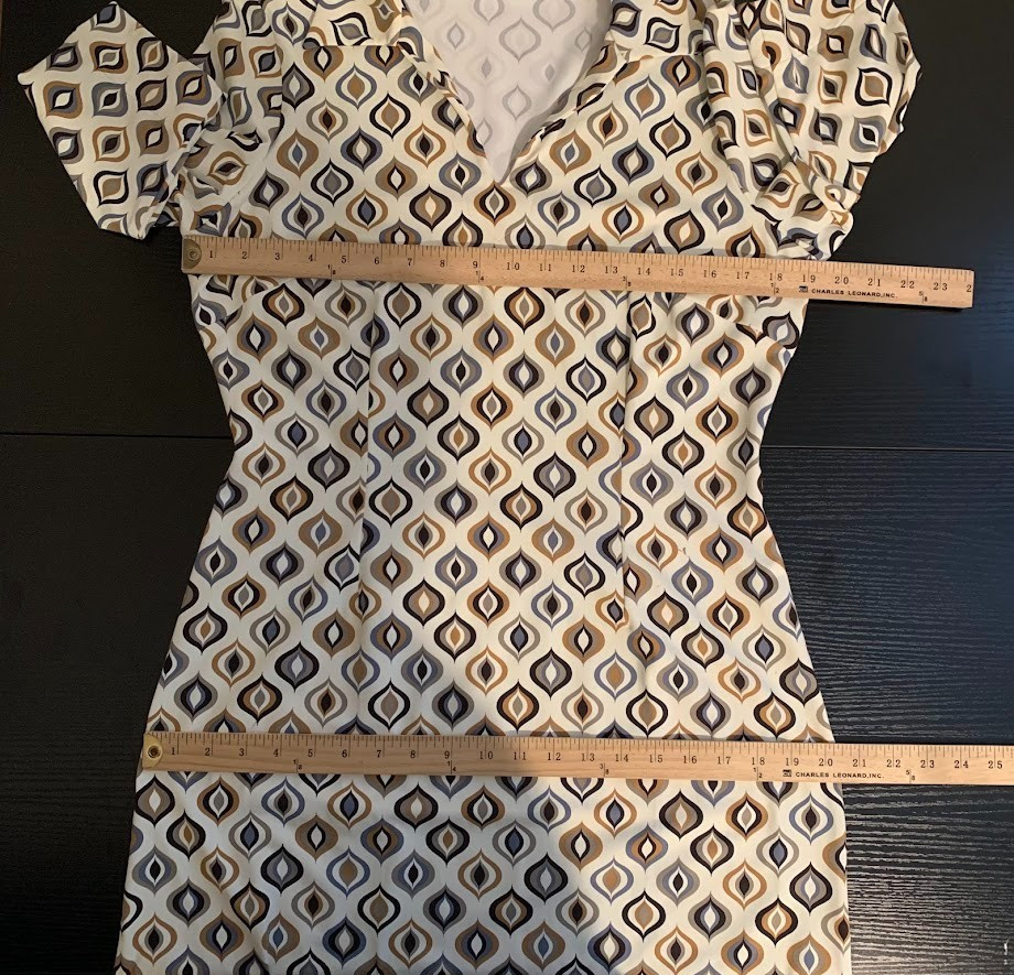 J. McLaughlin Retro Mod Print Collared Shift Dres… - image 11