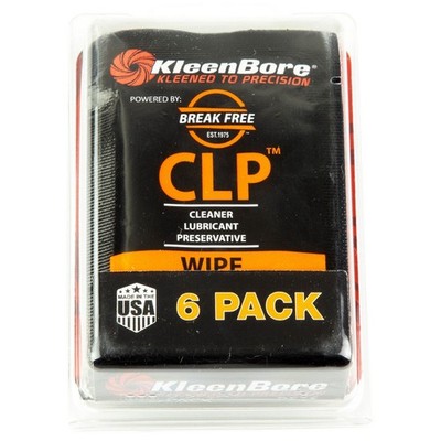 Kleen-Bore CLP Powered By Break Free Cleaning Wipes - KB-BF-6PK