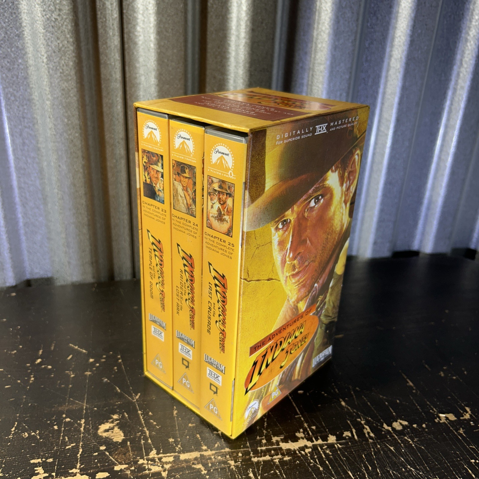 Indiana Jones Trilogy Box Set VHS (2000)  Digitally Mastered Lucasfilm —FREEP&P