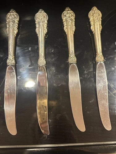 Grande Baroque by Wallace Sterling Silver Dinner Sized Knife 9-7/8" Long Nice!