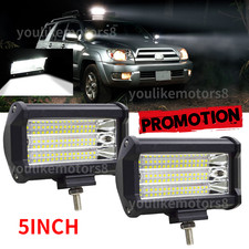 2pcs Square 5 Led Work Light White Fog Pods Fit Toyota Tacoma 4runner Truck