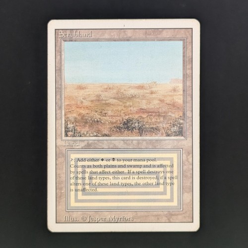 MTG \\>> Scrubland (PL) <<// Revised - 341 Trading - Magic