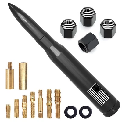 ENGIRETTE Cal Car Truck Bullet Antenna for GMC Sierra 99-2025 Chevy Silverado 1500-3500