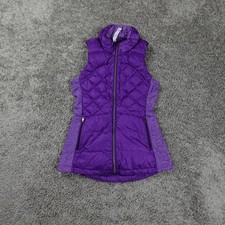 Lululemon Vest Down For It All Purple Womens Size 4 Goose Feathers