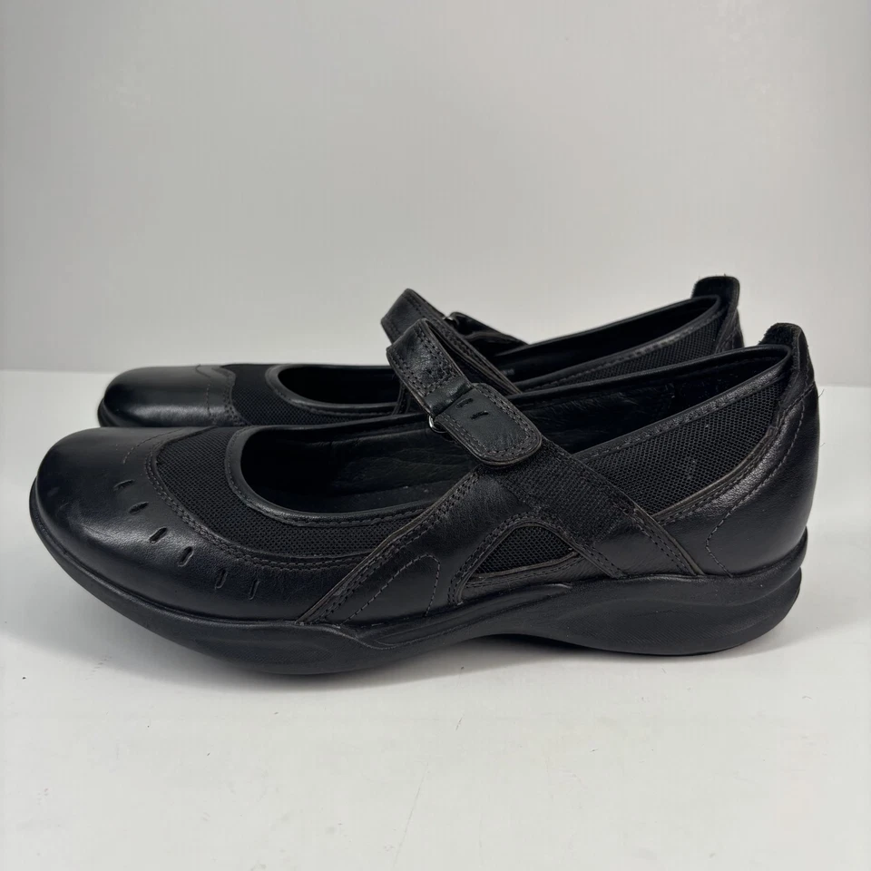 Clarks Wave Cruise Women’s US 10M Black Leather Mary-Jane Casual Walking Shoes - Image 3 of 4