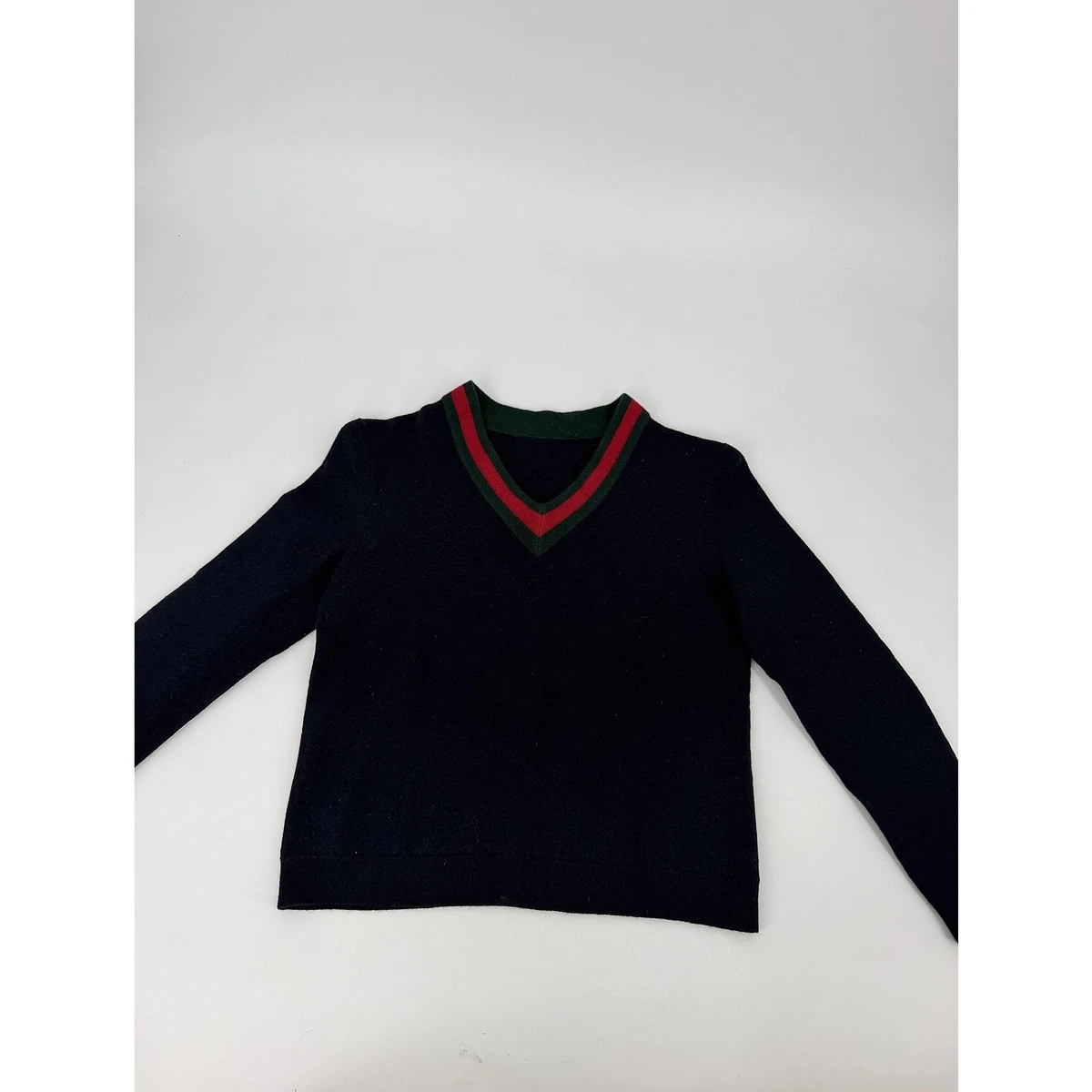 トップス Archive GUCCI v neck cotton knit sweater 25+ Gucci V-Neck Sweaters for Women for sale | Updated Oct 2026