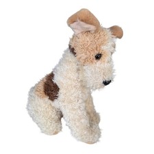 Vintage Animal Alley Fox Terrier 12" Plush Dog Stuffed Animal Toys R Us 2000