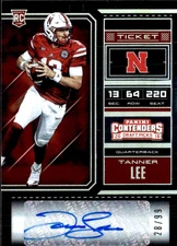 TANNER LEE 2018 CONTEDNERS **SILVER** ROOKIE RC TICKET AUTO  /99 !!🔥🔥 NEBRASKA