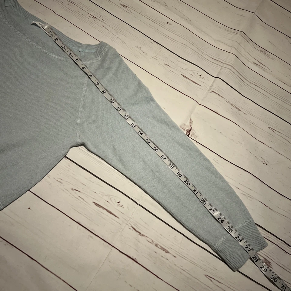 Suéter Portofino Hecho en Italia Azul CACHEMIRA Lino Cuello Barco Talla 42 EE. UU. 6 Mediano Foto 4 de 4