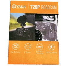 YADA 720P Dash Road Camera, 120-Degree Wide Angle Lens, G-Sensor 4GB SD Card New