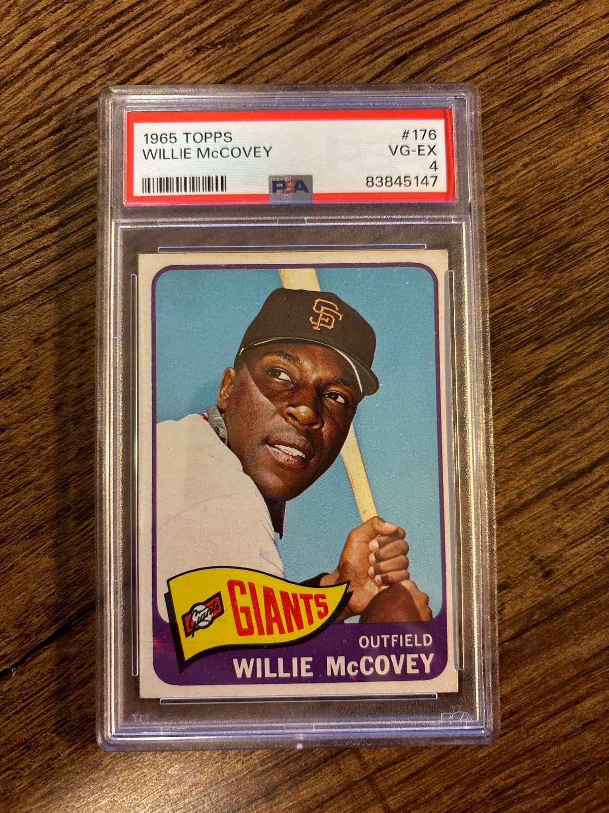 1965 Topps #176 Willie McCovey PSA 4