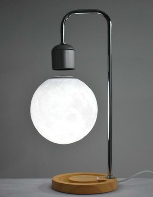Floating Moon Lamp with 3 Color LED Lights, Magnetic Levitating Moon Ball & W...