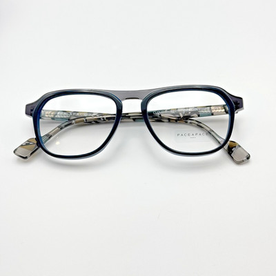 Face A Face Eyeglasses Frames Cloud 1 Col. 2103 Blue Crystal 53mm New Authentic