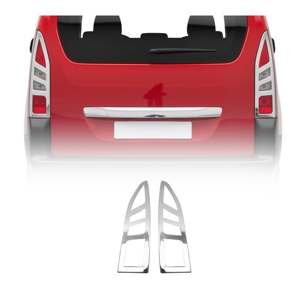 RüCklicht Leisten Heckleuchte FüR Peugeot Partner Tepee 2012-2018 Edelstahl 2Tlg-image