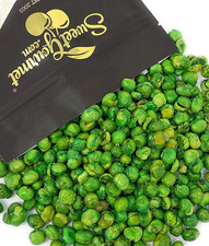 Sweetgourmet Guisantes Verdes Snack Saludable Sin Gluten, Bolsa Resellable de 2 Libras, Air-F